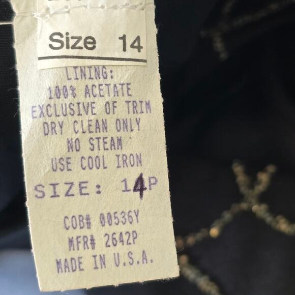 VTG Women's Plus Sz 14 Midi Formal Dress Beaded Slit Wimsigoth Elegance Holiday - Picture 15 of 16